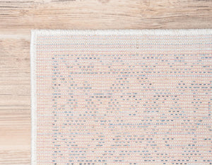 Light Blue 3' x 8' 2 Brighton Runner Area Rug 100% Polyester With Jute Backing Vintage Distressed Colorful Traditional Carpet for Interior Room Design for Sale at Rug Engine
