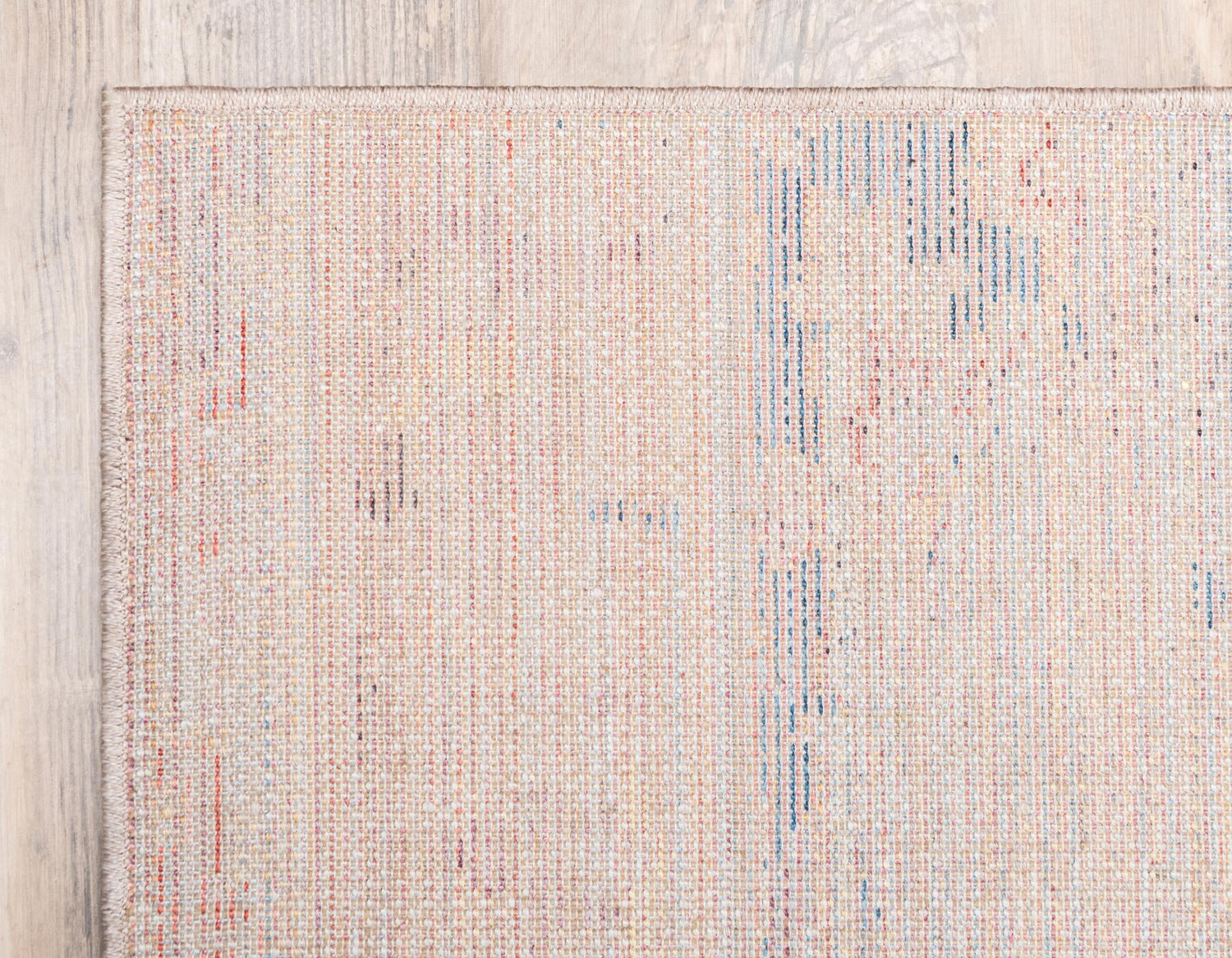 Blue 5' 1 x 8' Basilica Rectangle Area Rug 100% Polyester With Jute Backing Colorful Distressed Vintage Modern Carpet for Dorm Room Living Dining Office Decor Easy to Clean Rustic Interior Design for Sale at Rug Engine