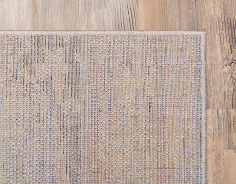 Light Brown 5' 1 x 8' Basilica Rectangle Area Rug 100% Polyester With Jute Backing Colorful Distressed Vintage Modern Carpet for Dorm Room Living Dining Office Decor Easy to Clean Rustic Interior Design for Sale at Rug Engine