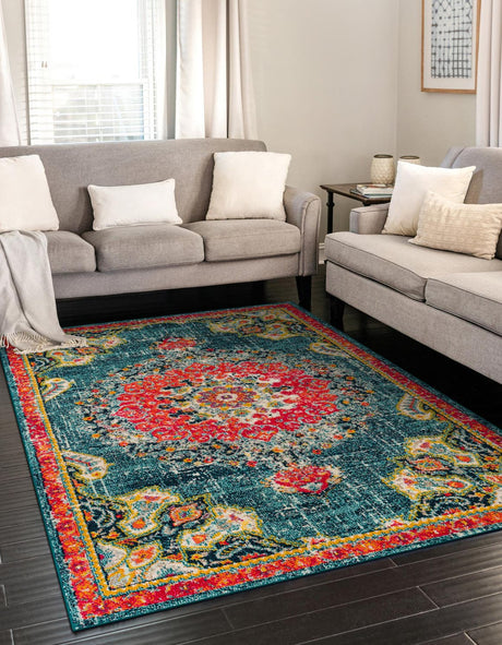 Blue 3' 1 x 5' 3 Penrose Rectangle Area Rug