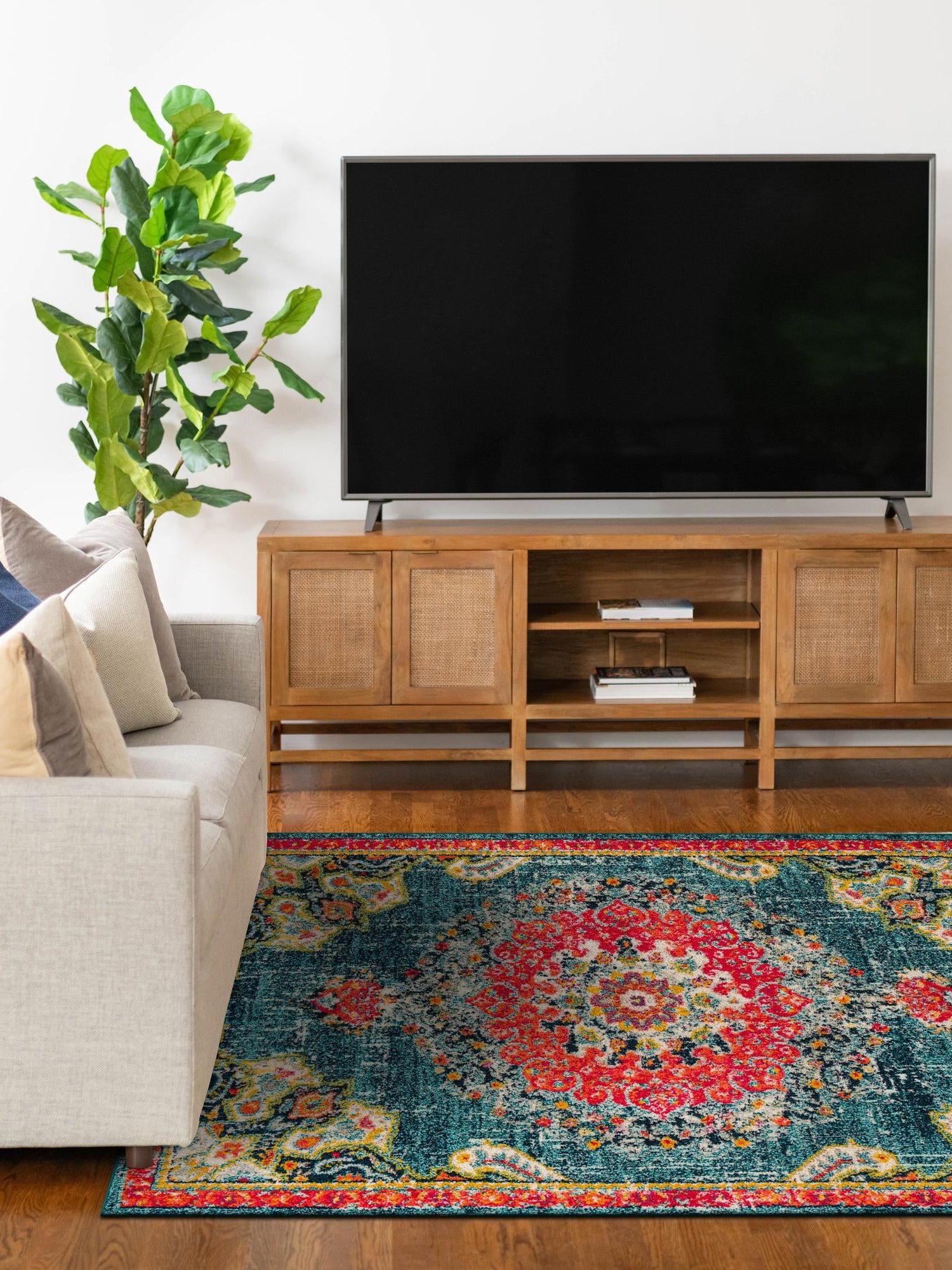 Blue 5' 3 x 8' Penrose Rectangle Area Rug