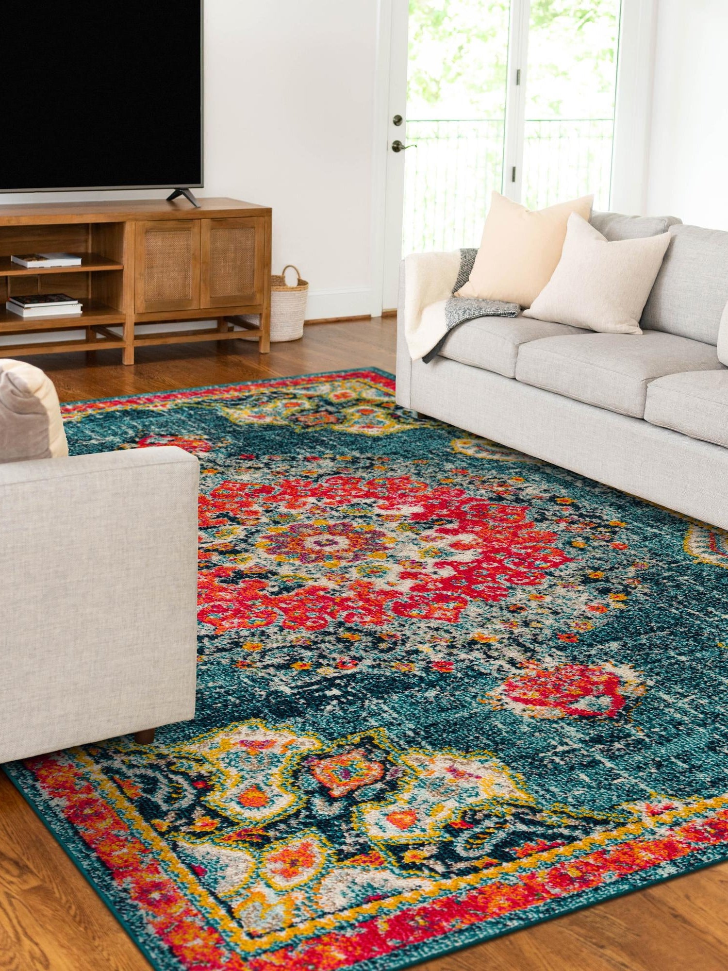 Blue 5' 3 x 8' Penrose Rectangle Area Rug