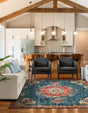 Blue 7' 10 x 7' 10 Penrose Square Area Rug