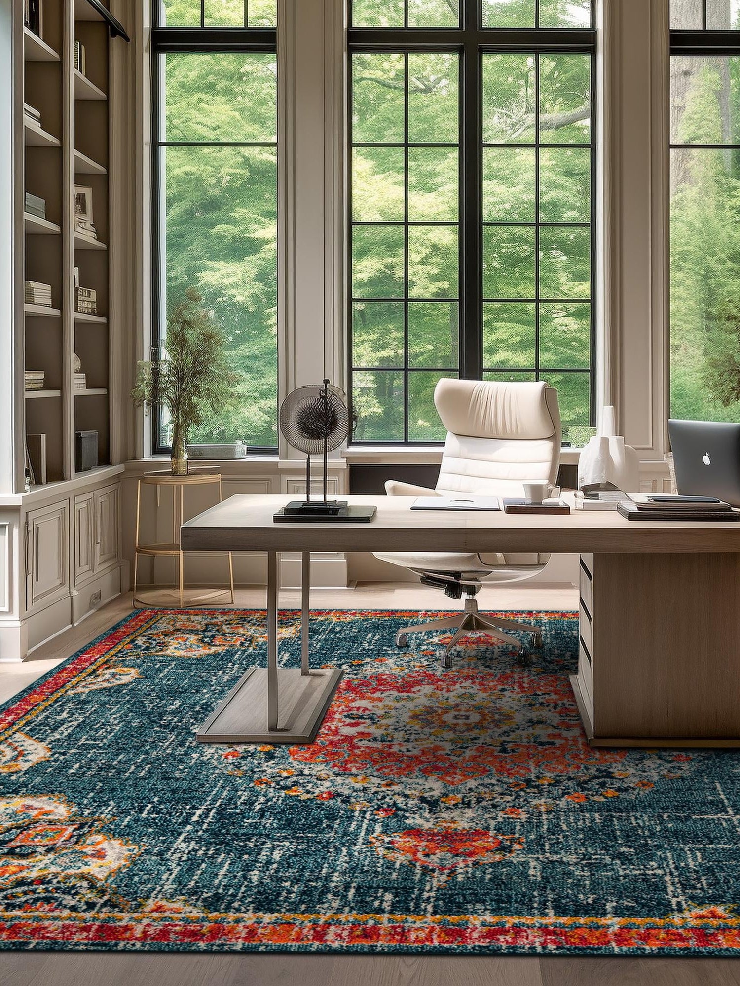Blue 6' 1 x 6' 1 Penrose Square Area Rug