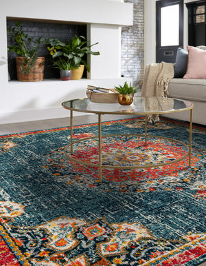 Blue 6' 1 x 6' 1 Penrose Square Area Rug