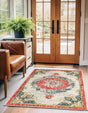 Ivory 10' x 13' 1 Penrose Rectangle Area Rug Classic Durable Stain Resistant Easy Clean Carpet for Traditional Indoor Home Decor for Sale at Rug Engine