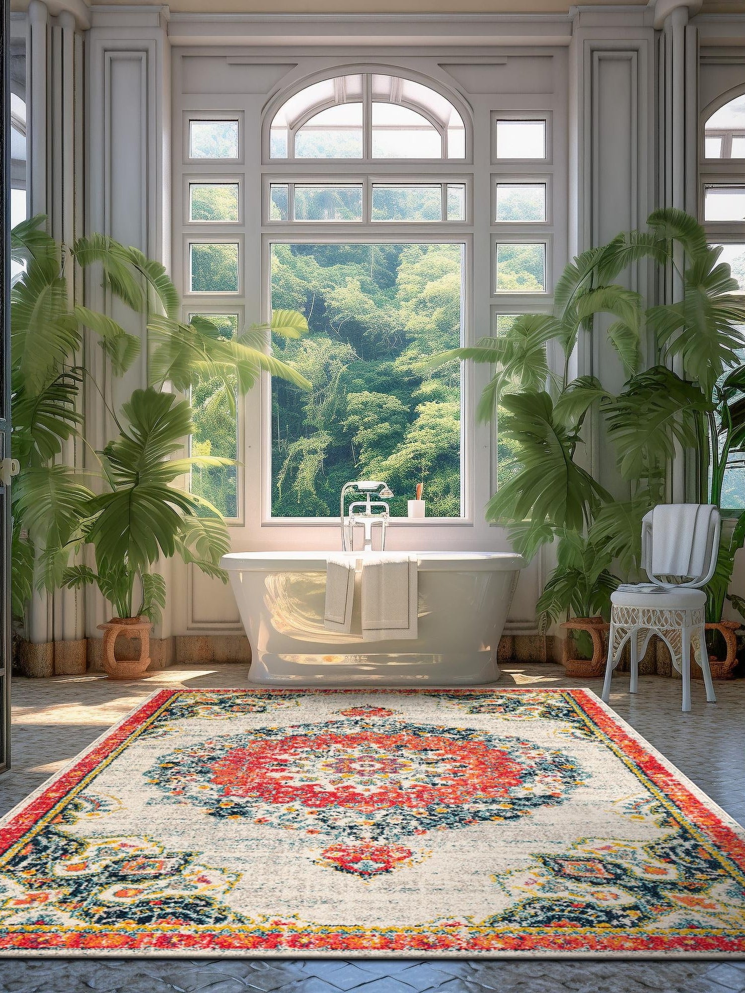 Ivory 10' x 13' 1 Penrose Rectangle Area Rug