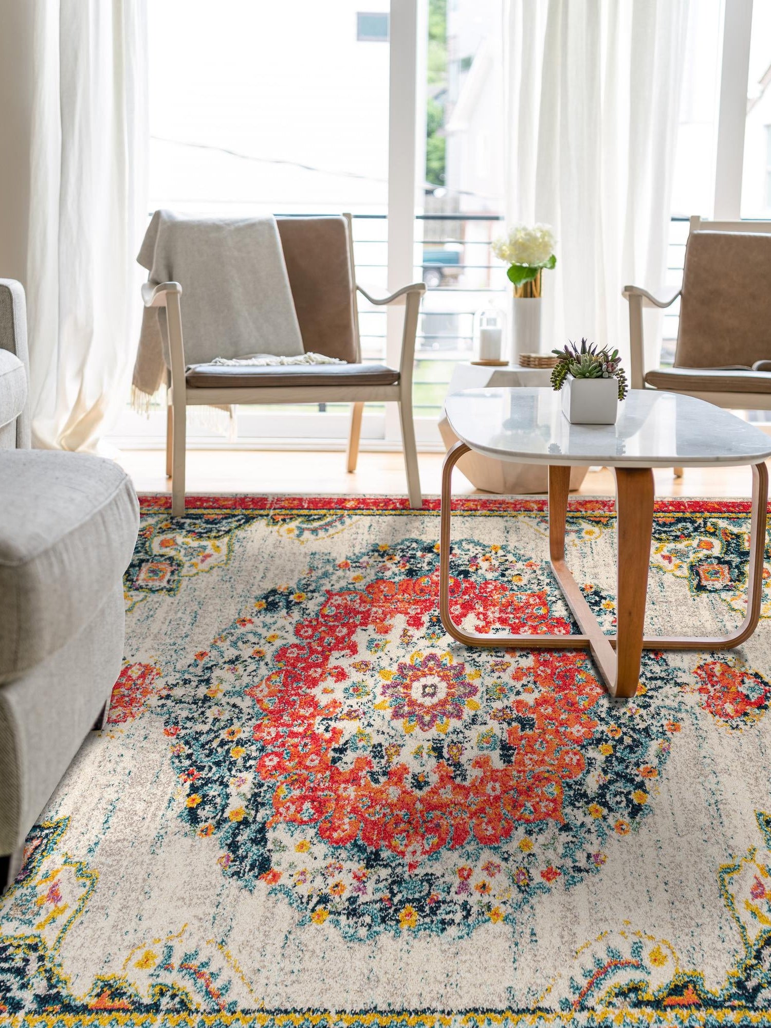 Ivory 10' x 13' 1 Penrose Rectangle Area Rug