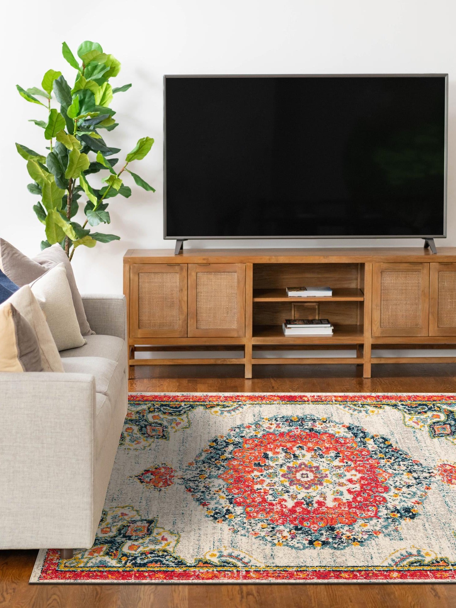 Ivory 9' x 12' Penrose Rectangle Area Rug