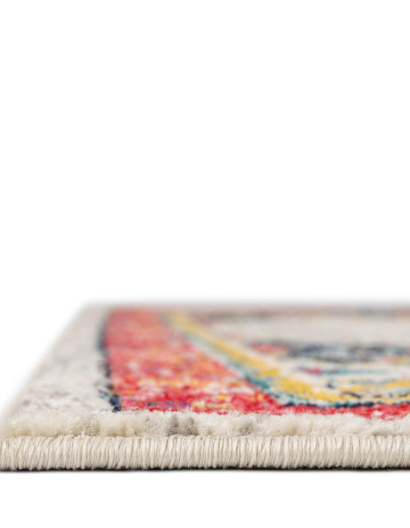 Ivory 5' 3 x 8' Penrose Rectangle Area Rug Classic Durable Stain Resistant Easy Clean Carpet for Traditional Indoor Home Decor for Sale at Rug Engine
