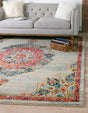 Ivory 6' 1 x 6' 1 Penrose Square Area Rug