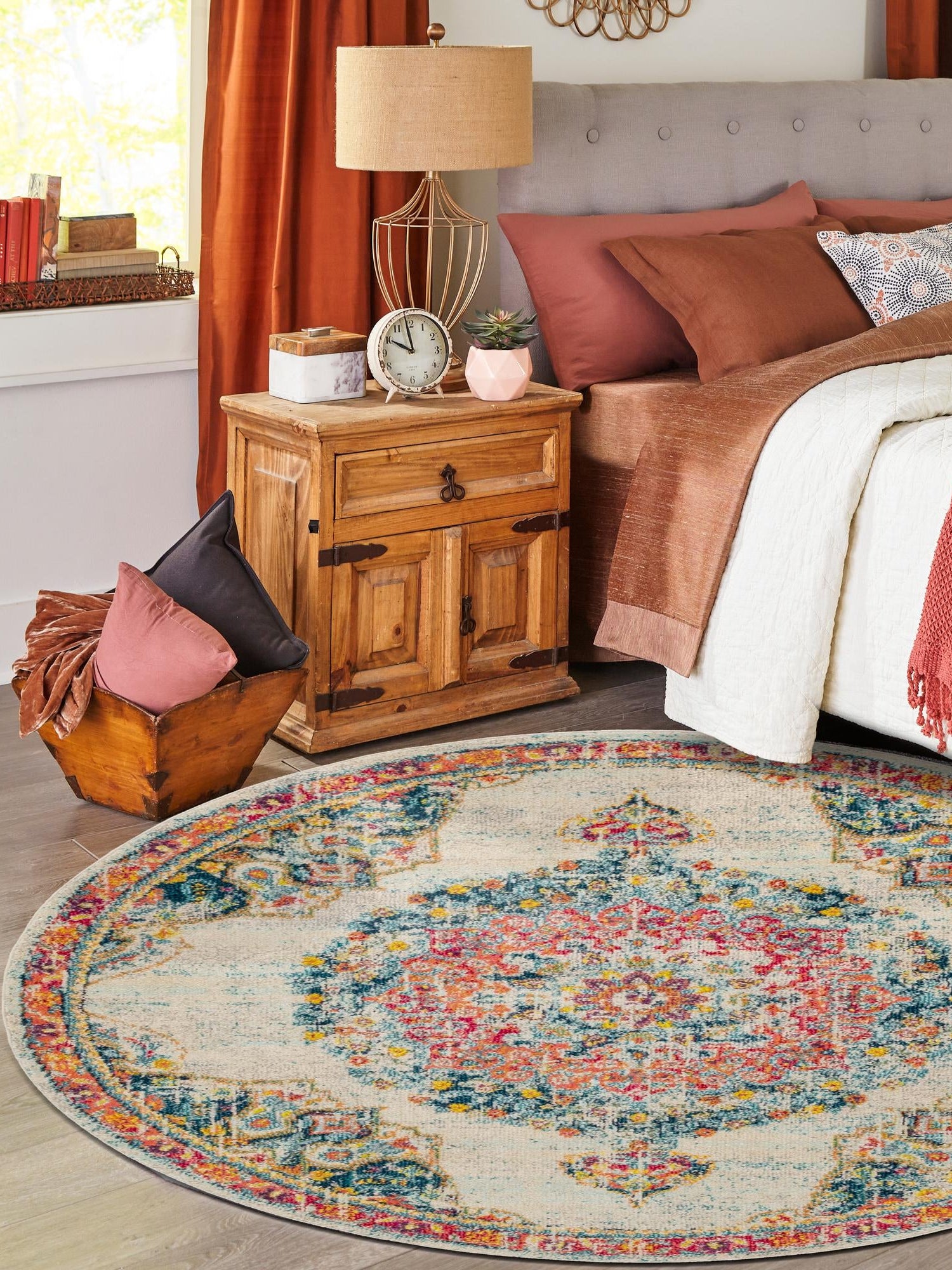 Ivory 4' 1 x 4' 1 Penrose Round Area Rug