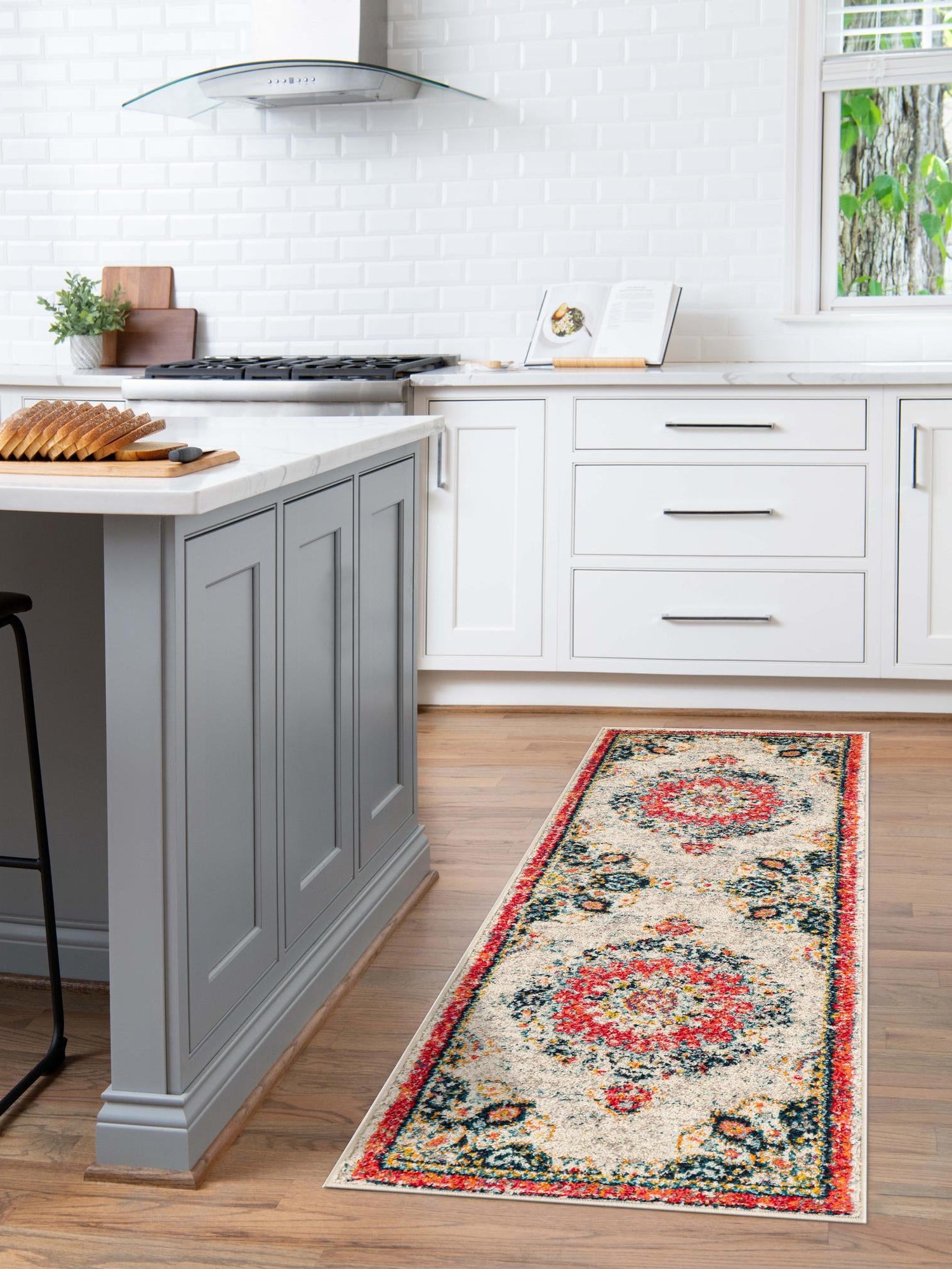 Ivory 2' x 7' 1 Penrose Runner Area Rug