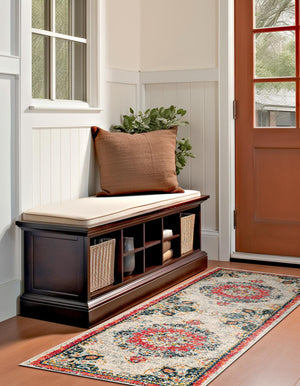 Ivory 2' 7 x 16' 5 Penrose Runner Area Rug