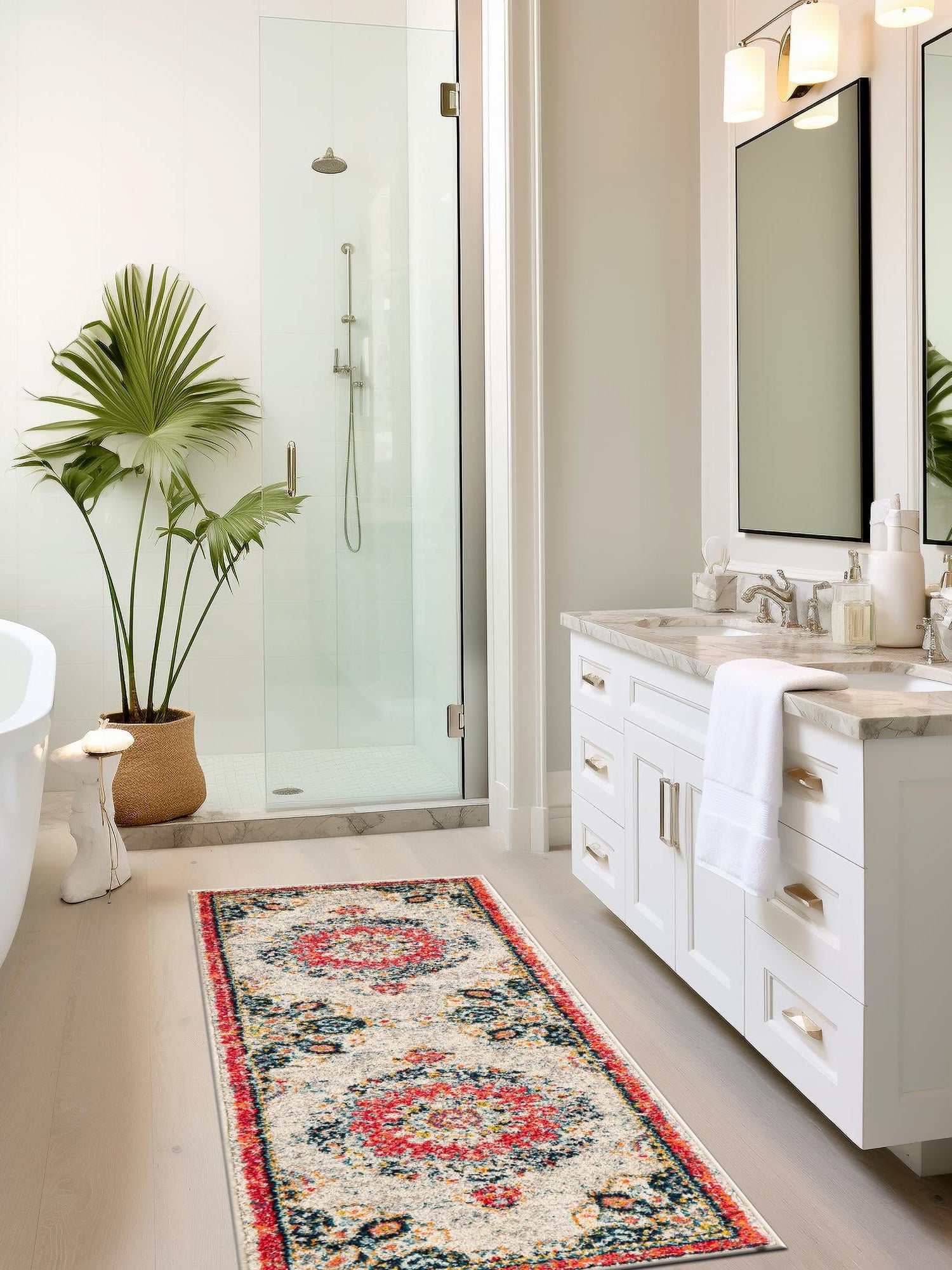 Ivory 2' x 4' 1 Penrose Runner Area Rug