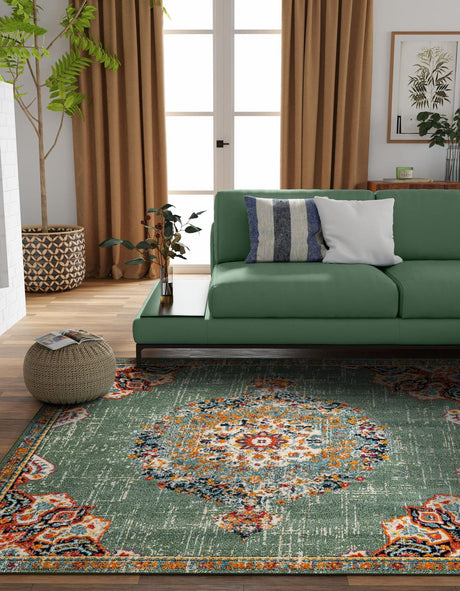 Green 10' x 10' Penrose Square Area Rug