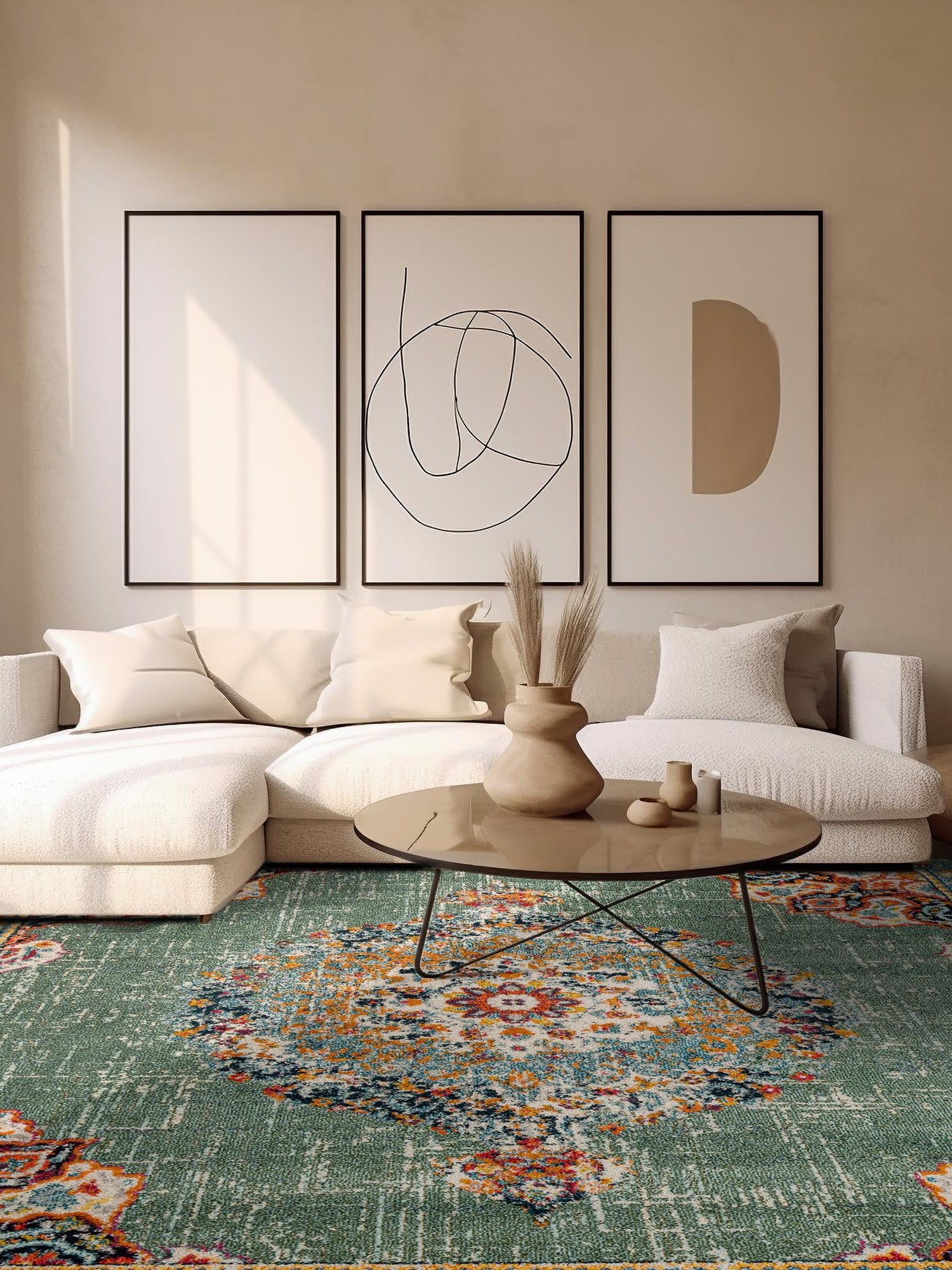 Green 7' 1 x 7' 1 Penrose Square Area Rug