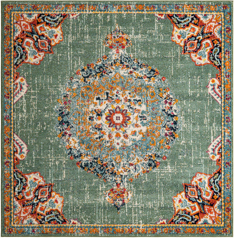 Green 7' 10 x 7' 10 Penrose Square Area Rug