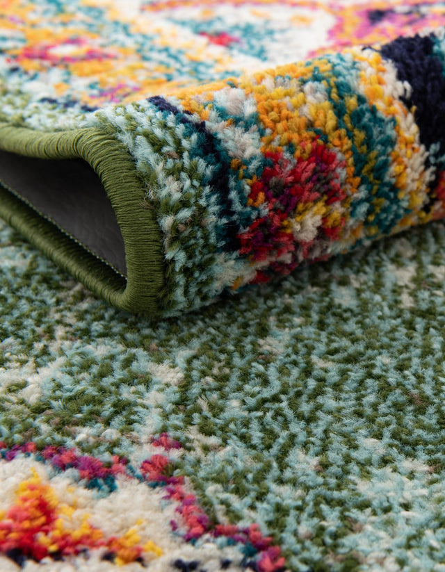 Green 10' x 10' Penrose Round Area Rug