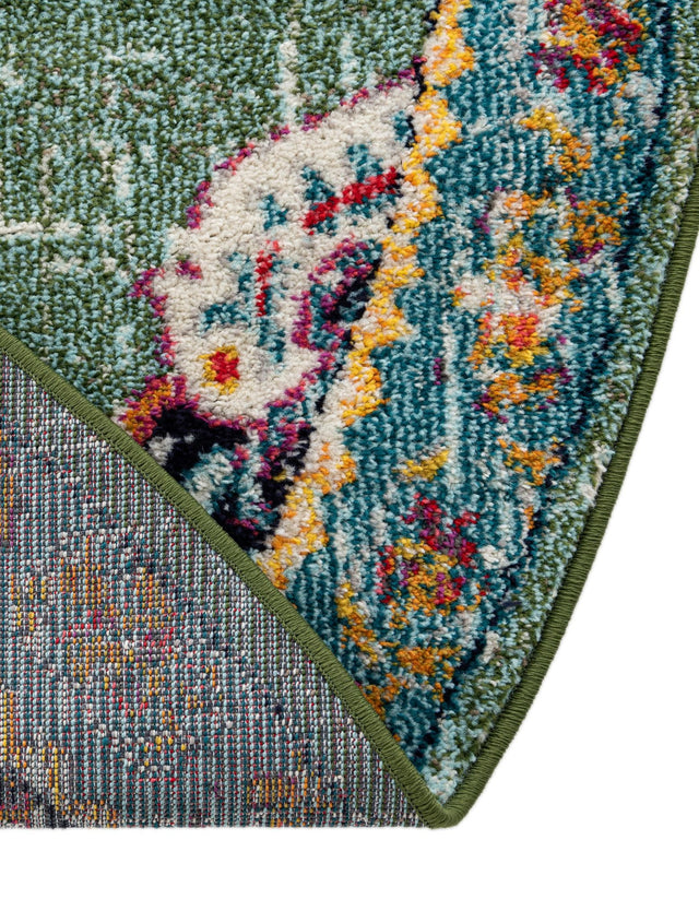 Green 10' x 10' Penrose Round Area Rug