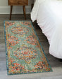 Green 2' 7 x 16' 5 Penrose Runner Area Rug Classic Durable Stain Resistant Easy Clean Carpet for Traditional Indoor Home Decor for Sale at Rug Engine