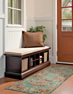 Green 2' 7 x 16' 5 Penrose Runner Area Rug