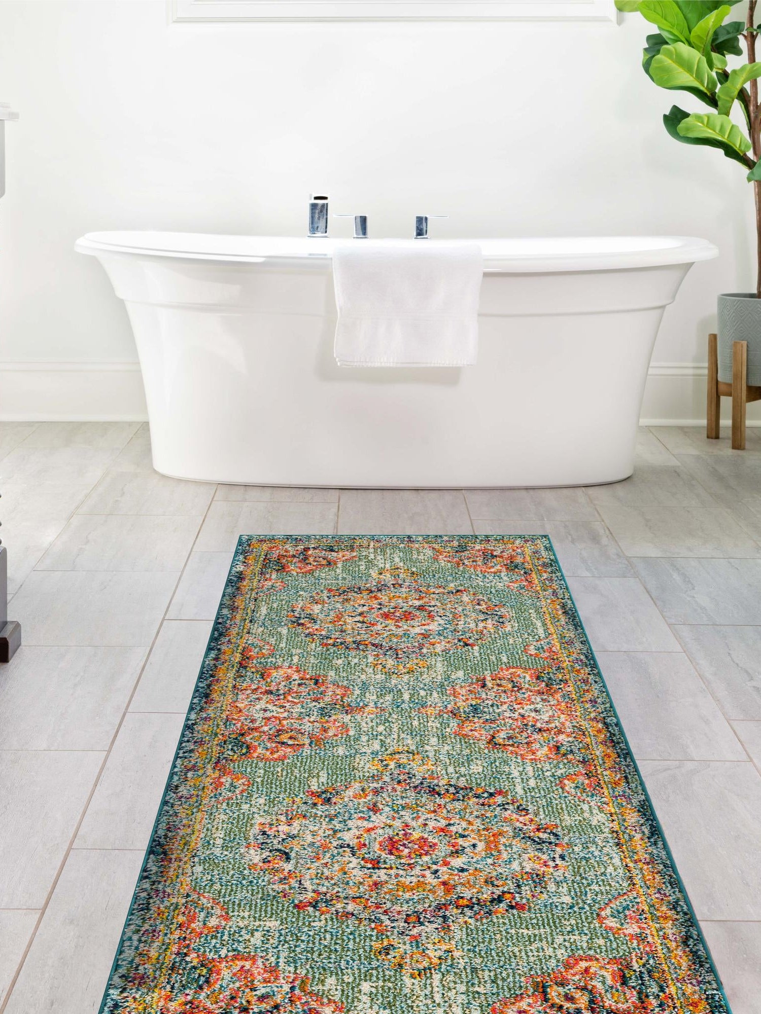 Green 2' 7 x 16' 5 Penrose Runner Area Rug