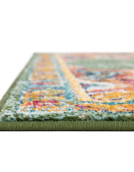Green 2' 7 x 10' Penrose Runner Area Rug Classic Durable Stain Resistant Easy Clean Carpet for Traditional Indoor Home Decor for Sale at Rug Engine