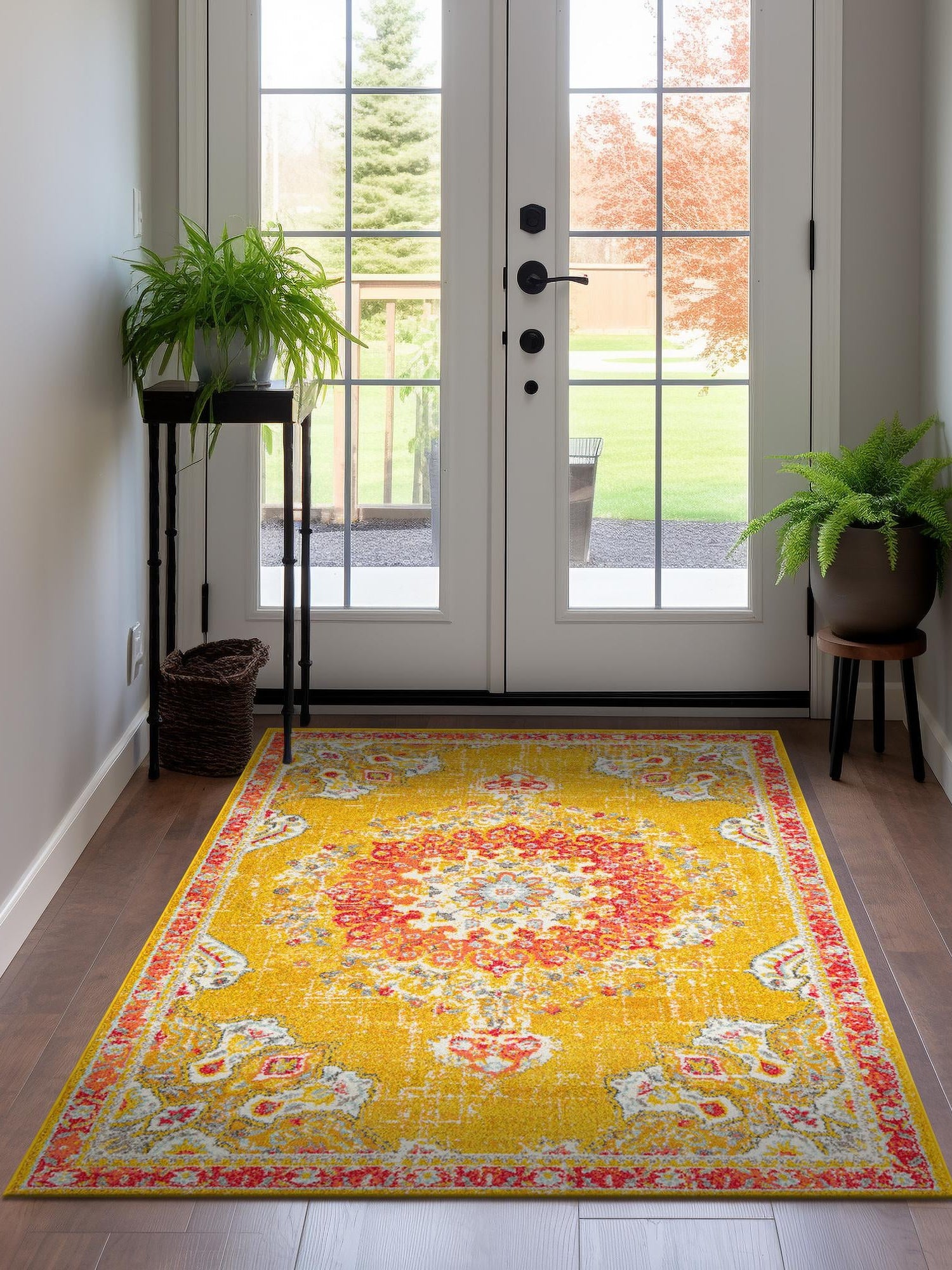 Gold 6' 1 x 9' Penrose Rectangle Area Rug