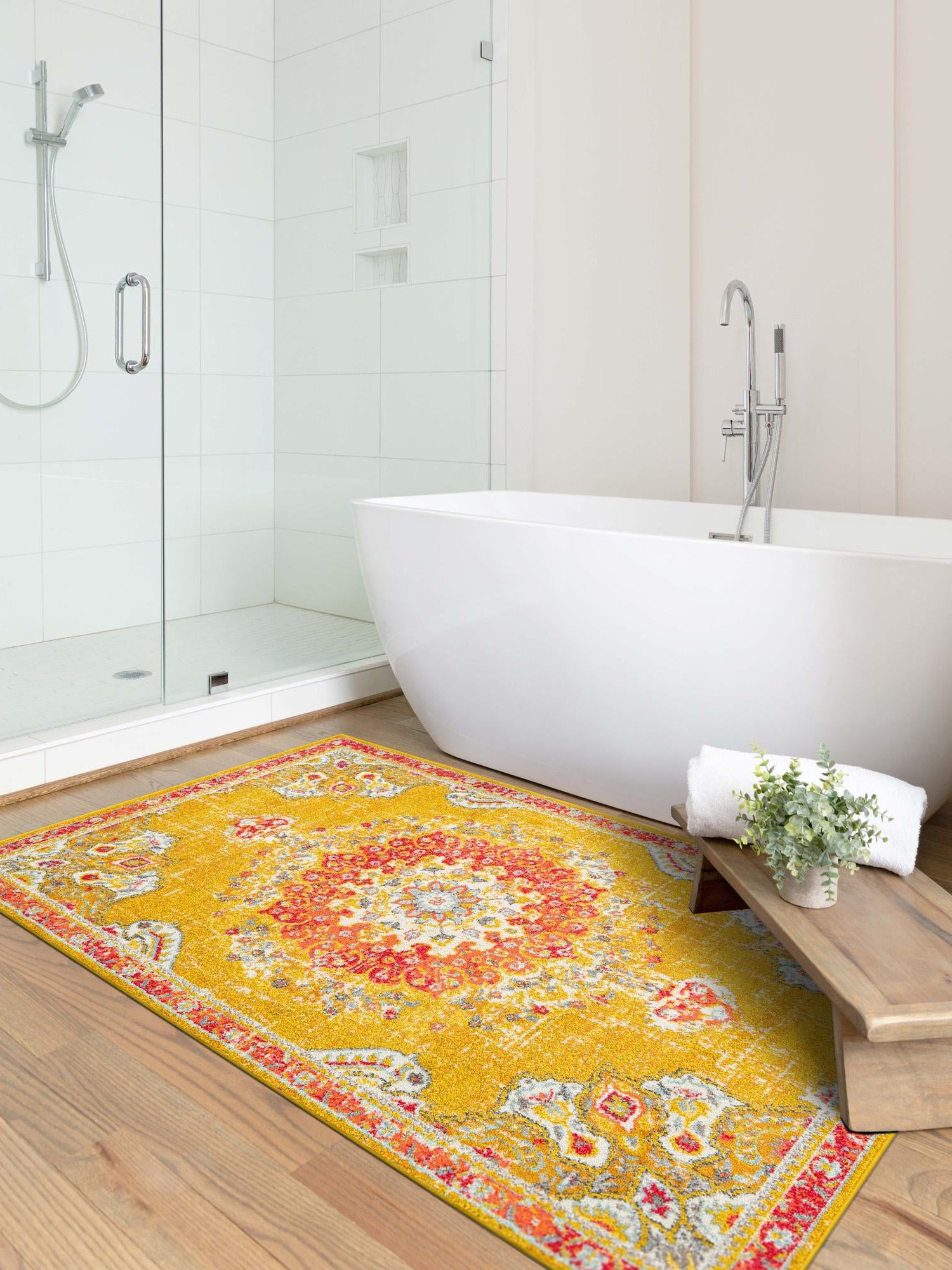 Gold 5' 3 x 7' 1 Penrose Rectangle Area Rug