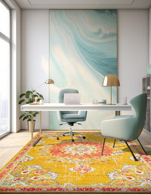 Gold 2' x 3' 1 Penrose Rectangle Area Rug