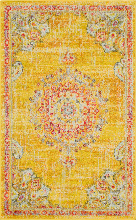 Gold 3' 1 x 5' 3 Penrose Rectangle Area Rug