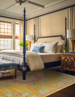 Gold 6' 1 x 6' 1 Penrose Square Area Rug