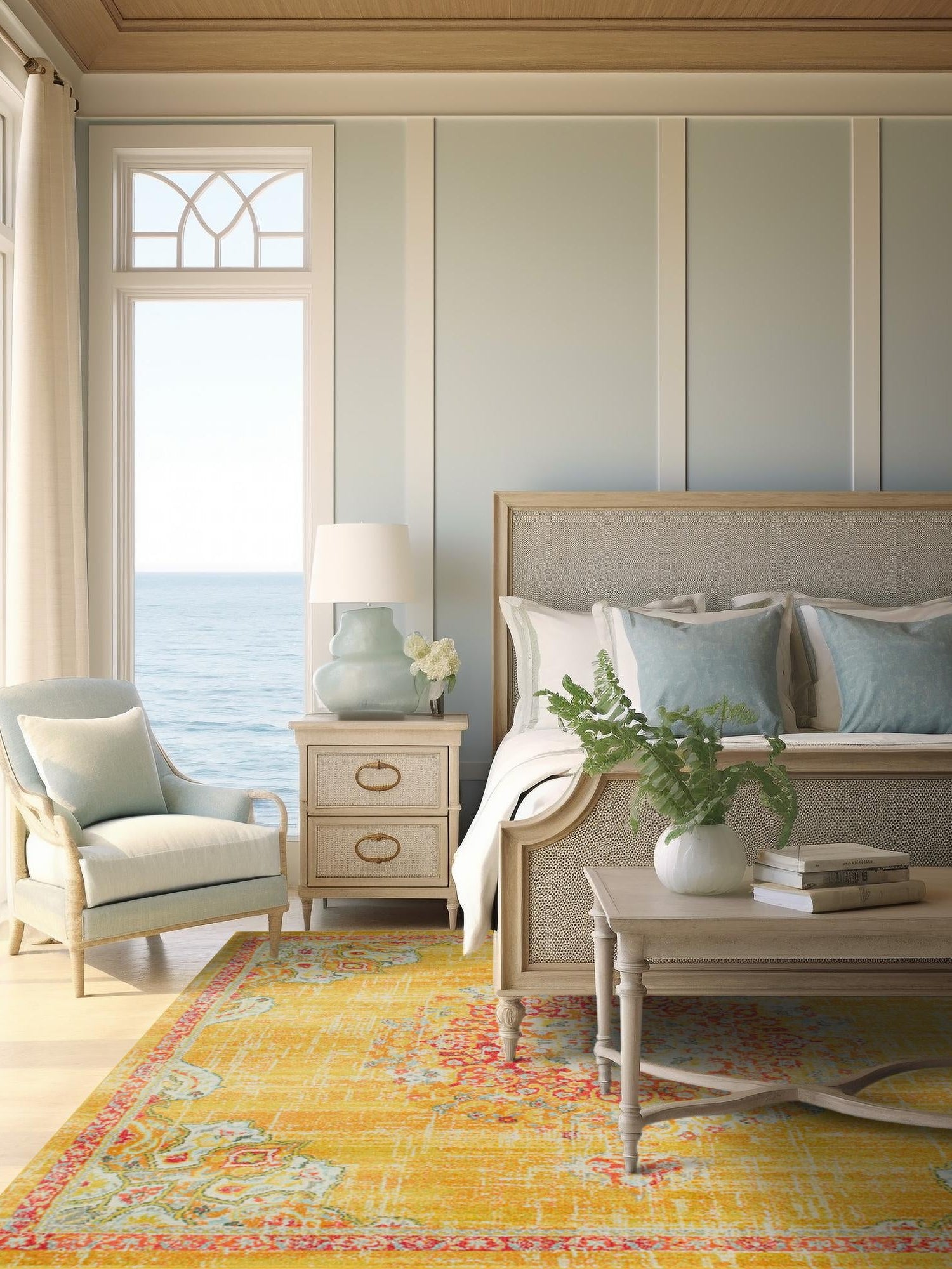 Gold 6' 1 x 6' 1 Penrose Square Area Rug