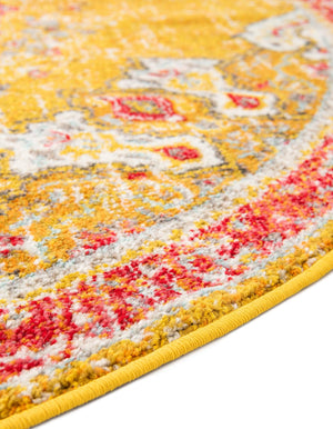 Gold 12' x 12' Penrose Round Area Rug