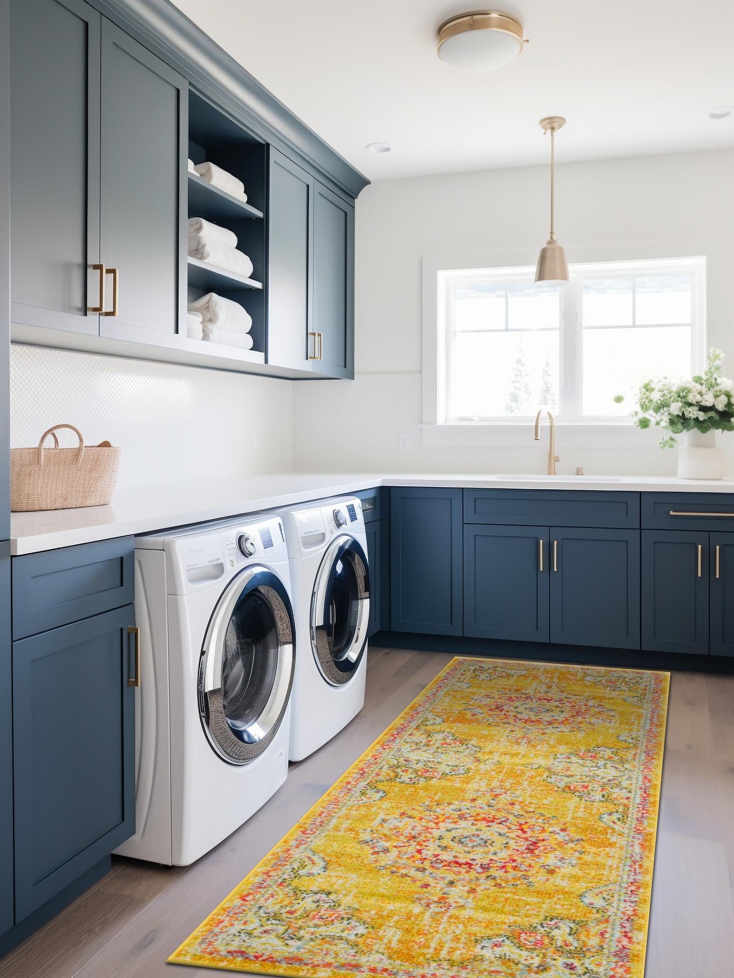 Gold 2' x 7' 1 Penrose Runner Area Rug