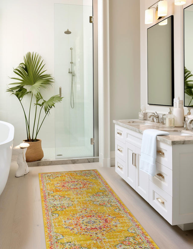 Gold 2' 7 x 12' Penrose Runner Area Rug