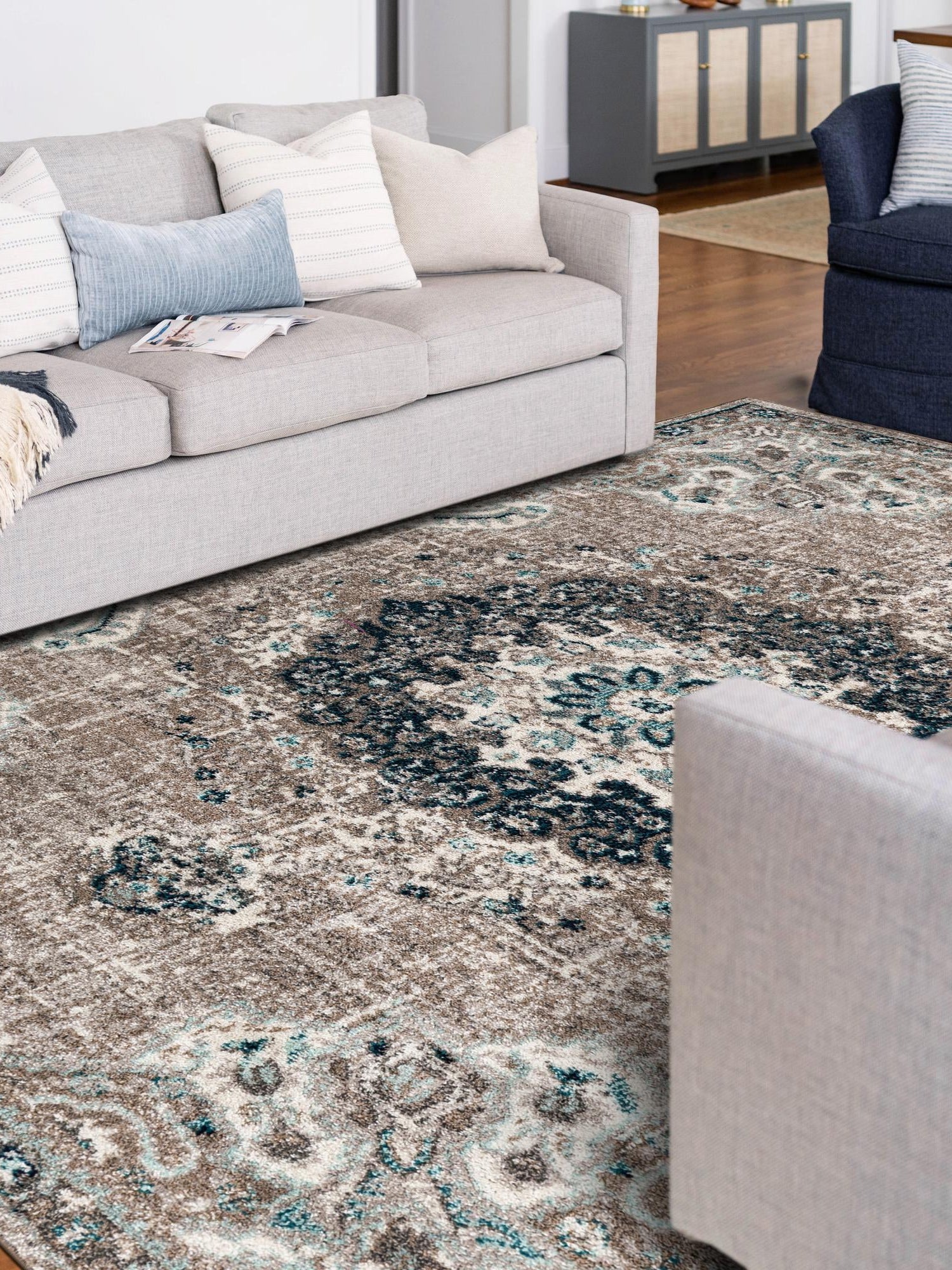 Gray 2' x 3' 1 Penrose Rectangle Area Rug