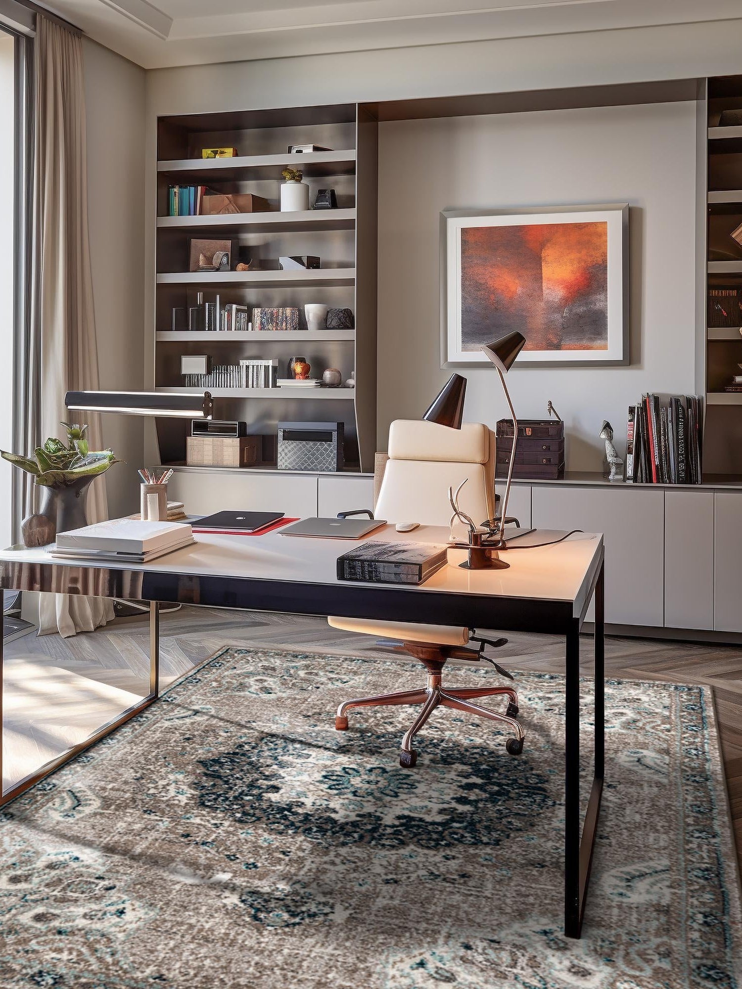 Gray 5' 3 x 8' Penrose Rectangle Area Rug