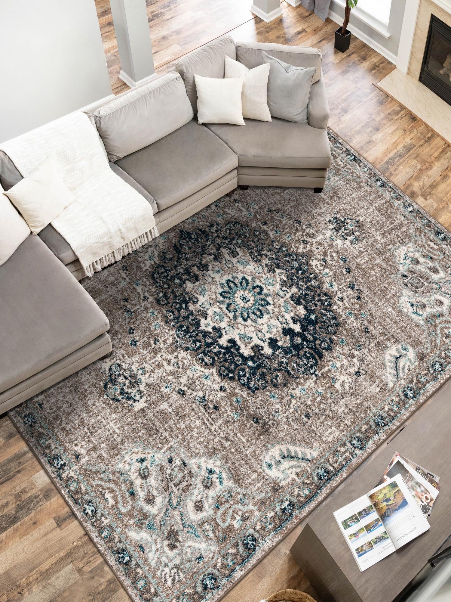 Gray 10' x 14' 1 Penrose Rectangle Area Rug