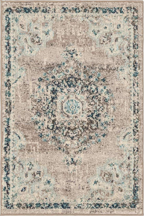 Gray 2' x 3' 1 Penrose Rectangle Area Rug