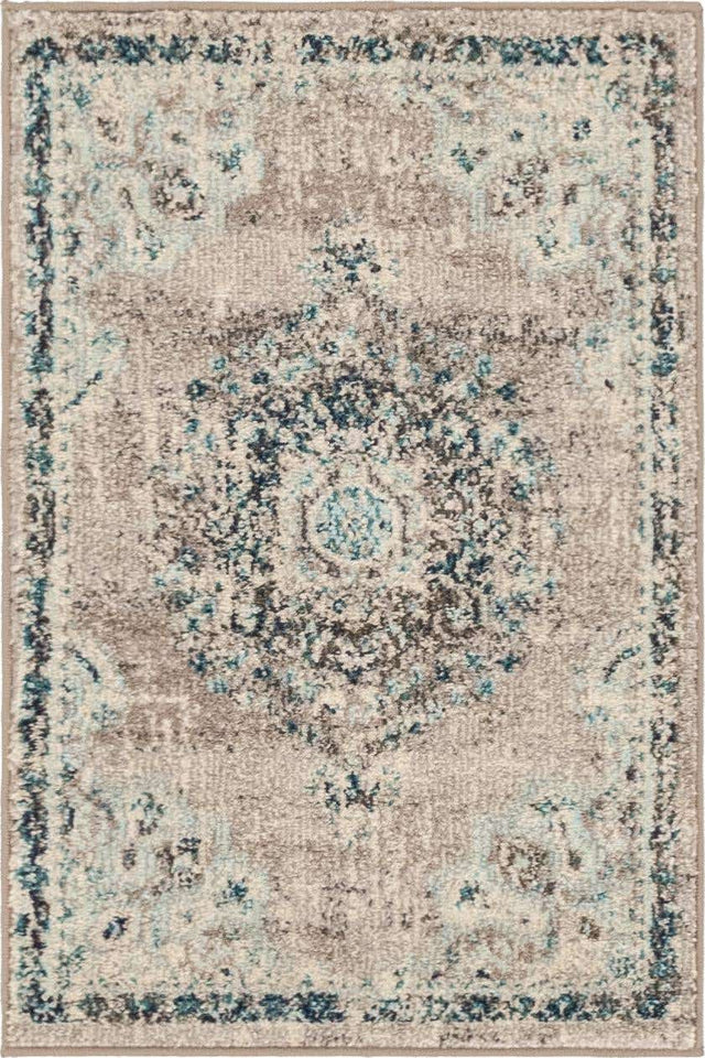 Gray 2' x 3' 1 Penrose Rectangle Area Rug