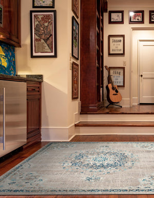 Gray 7' 10 x 7' 10 Penrose Square Area Rug