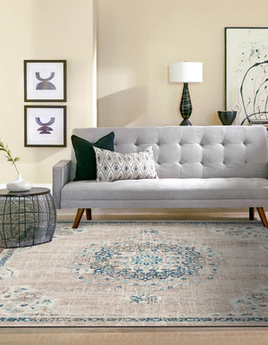 Gray 7' 10 x 7' 10 Penrose Square Area Rug