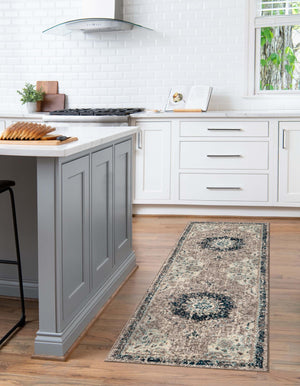 Gray 2' x 6' 1 Penrose Runner Area Rug