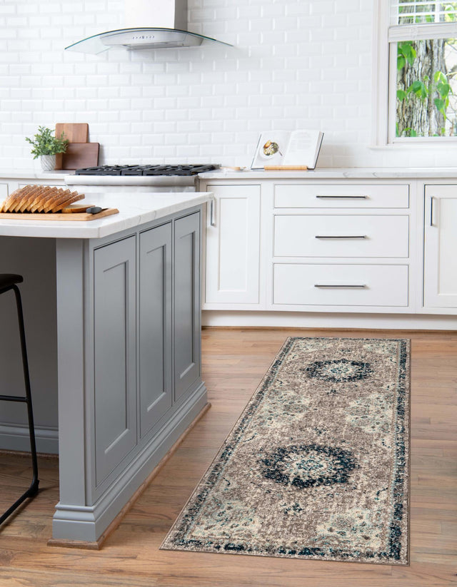 Gray 2' x 6' 1 Penrose Runner Area Rug