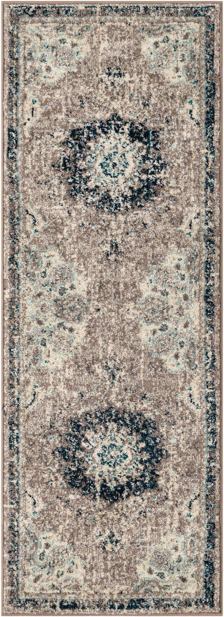 Gray 2' x 6' 1 Penrose Runner Area Rug