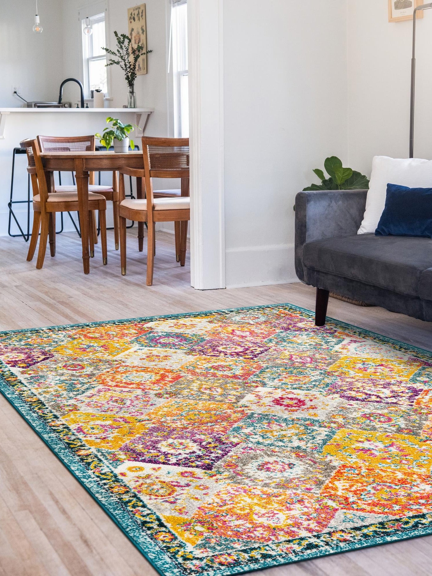 Multicolor 7' 10 x 10' Penrose Rectangle Area Rug