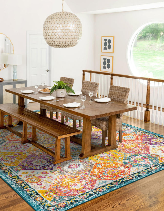 Multicolor 9' x 12' Penrose Rectangle Area Rug