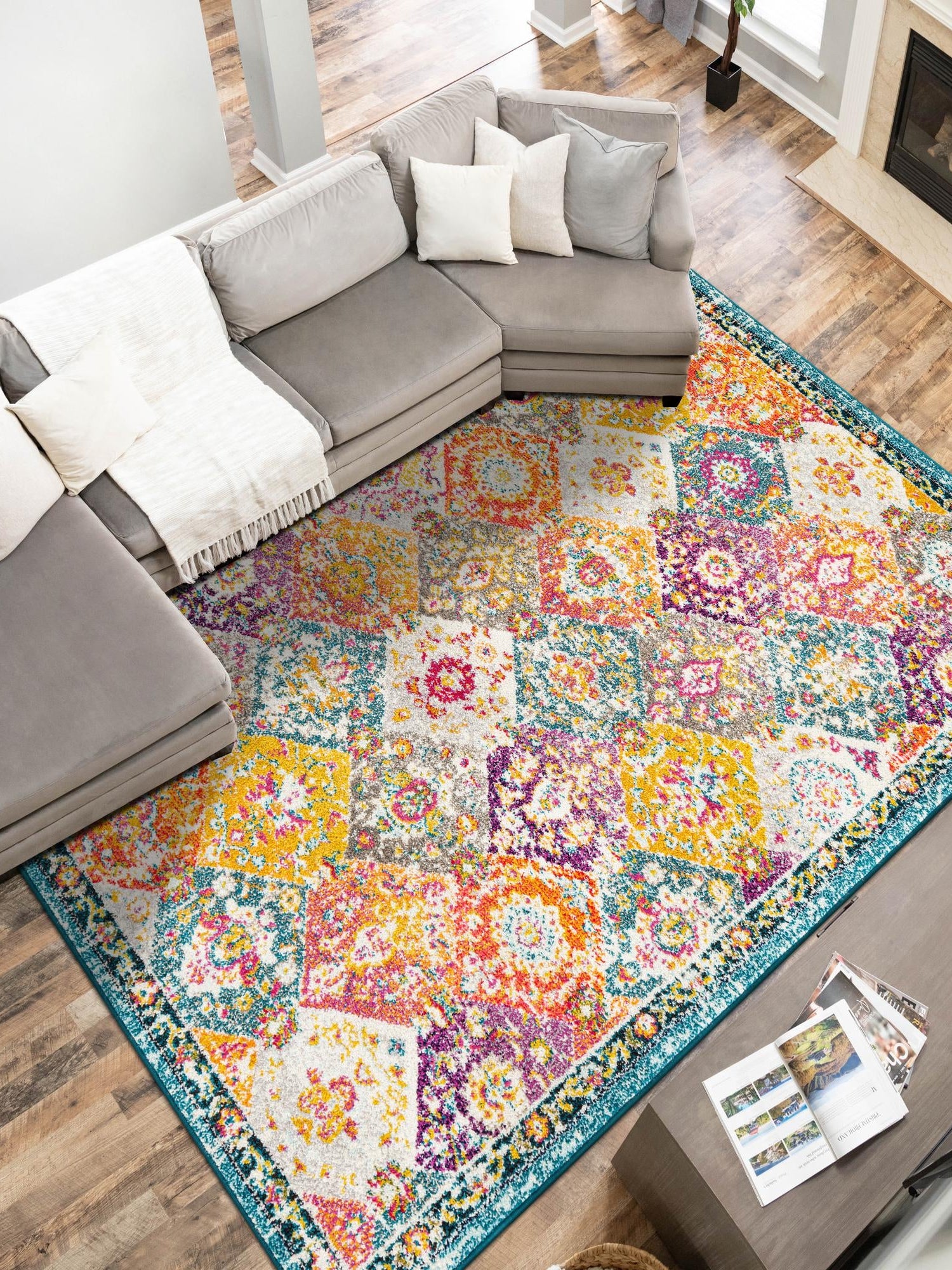 Multicolor 4' 1 x 6' 1 Penrose Rectangle Area Rug